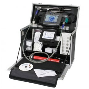 Профессиональный набор анализатора дымовых газов Wöhler A 600 Profiset с термопринтером для немедленной подготовки отчетов